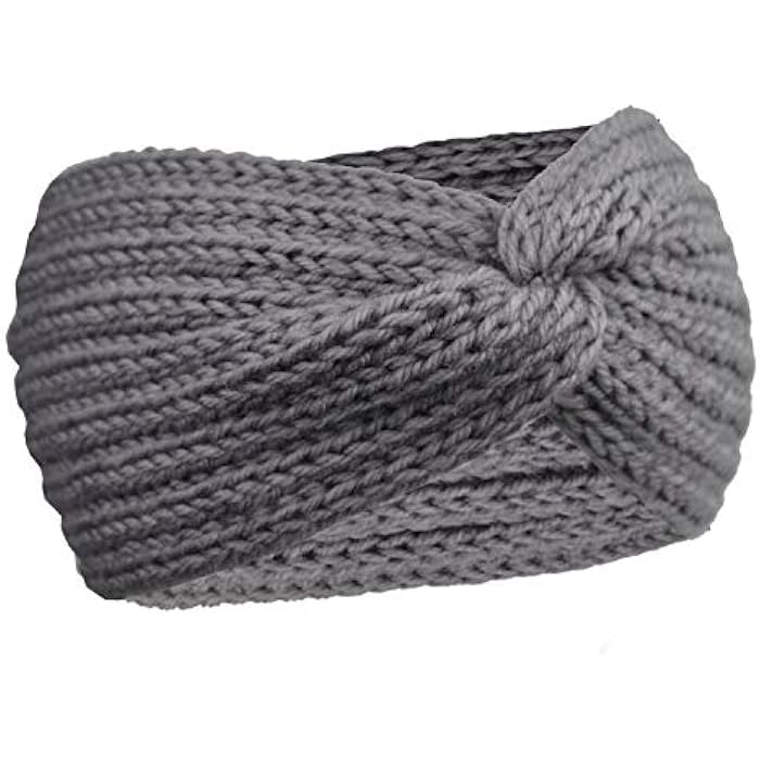 DRESHOW 4 Pack Womens Winter Ear Warmer Headband - Crochet Knit Turban Headband Chunky Cable Knit Headwrap - Image 4